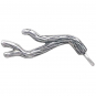  Sterling Silver Branch post Earrings with Loop 18x15mm