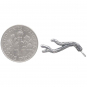  Sterling Silver Branch post Earrings with Loop 18x15mm