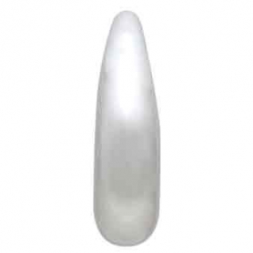 Sterling Silver Teardrop Huggie Hoop Earrings 13x11mm