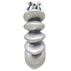 Sterling Silver Ridged Huggie Hoop Earrings