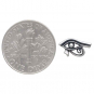 Sterling Silver Eye of Horus Post Earrings 6x11mm