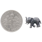 Sterling Silver Elephant Post Earrings with Dime