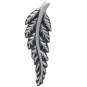 Sterling Silver Fern Post Earrings Front View