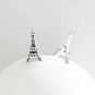 Sterling Silver Eiffel Tower Post Earrings 10x6mm