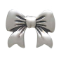 Sterling Silver Bow Post Earrings Front View