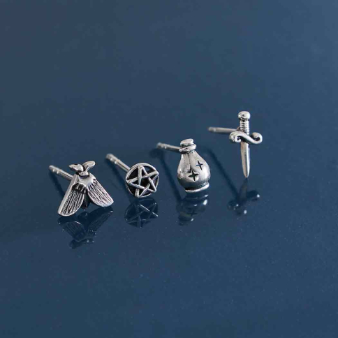 Sterling Silver Magic Post Earring Set