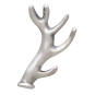 Sterling Silver Tiny Antler Post Earrings Front View