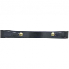 Mixed Metal Black Cuff Bracelet with Bronze Granulation