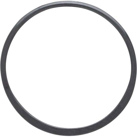 Sterling Silver Black Finish Half Hammered Circle Link 24mm
