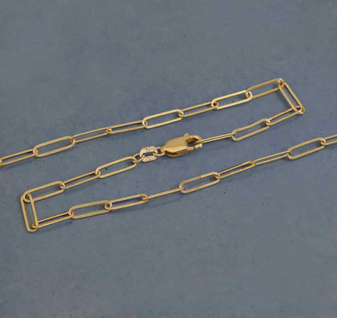 14K Gold Filled Paperclip Chain