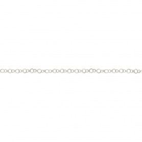 Sterling Silver Chain by the Foot - Handmade Circle Chain