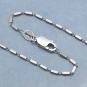 Sterling Silver Rectangle Station Chain