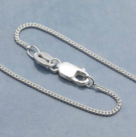 Sterling Silver Delicate Curb Chain