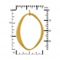 Gold Charm- Large Abstract Charm with 24K Gold Plate 39x27mm