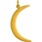 Gold Pendant - Crescent Moon with 24K Gold Plate 31x15mm