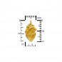 Gold Charm - Anatomical Heart with 24K Gold Plate 21x10mm