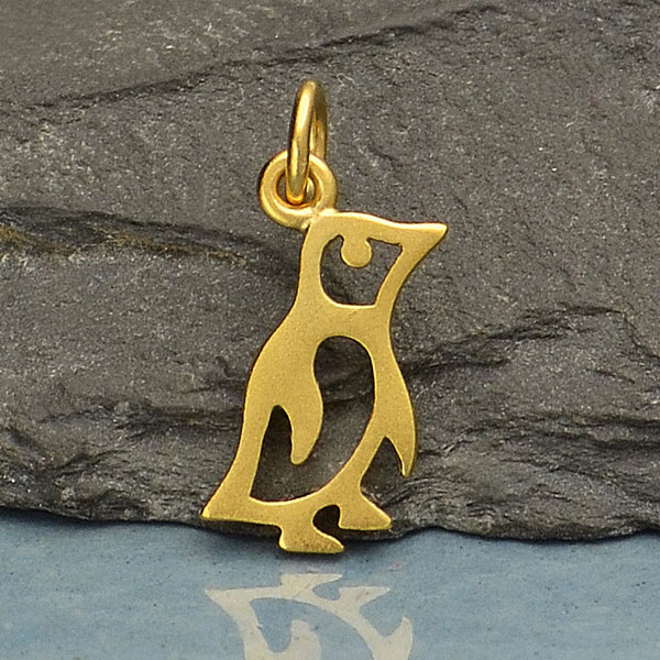 Download Gold Charm Baby Penguin With 24k Gold Plate