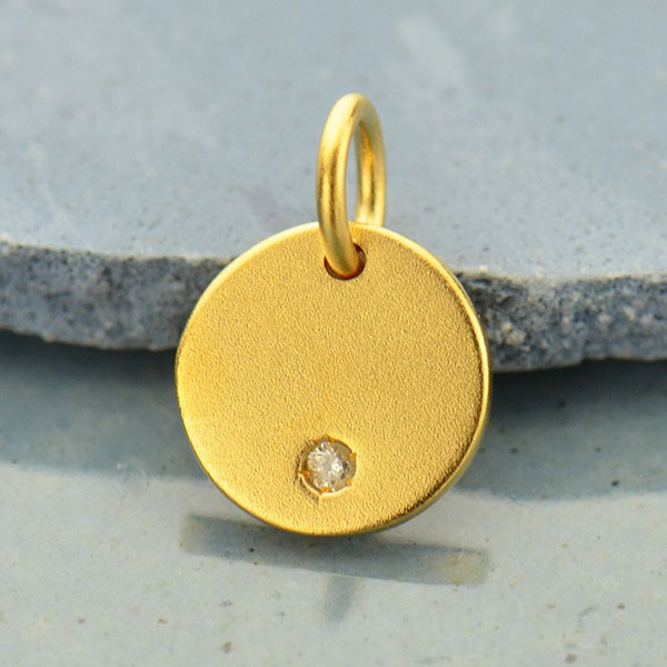 G23019 25x19mm 4 Gold Charms 24K Shiny Gold Plated Charms