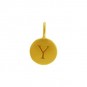 Gold Charms - Letter Y with 24K Gold Plate