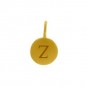 Gold Charms - Letter Z with 24K Gold Plate