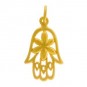 Gold Charms - Hummingbird with 24K Gold Plate 23x19mm