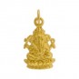 Gold Charms - Ganesh with 24K Gold Plate 20x10mm