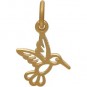 24K Gold Plated Tiny Hummingbird Charm 16x10mm