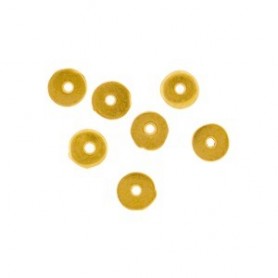 24K Gold Plated Spacer Bead - Small Flat Spacer 3x3mm