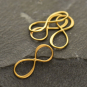 24K Gold Plated Infinity Charm Link 8x19mm