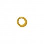 24K Gold Plate Tiny Half Hammered Circle Links 6mm