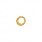 24K Gold Plate Tiny Half Hammered Circle Links 6mm