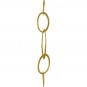 24K Gold Plate Five Circles of Life Link 18x55mm