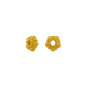 24K Gold Plated Spacer Bead - Granulated Spacer 5x3mm