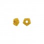 24K Gold Plated Spacer Bead - Granulated Spacer 5x3mm