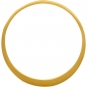 Circle Frame with Two Holes with 24K Gold Plate 25x25mm