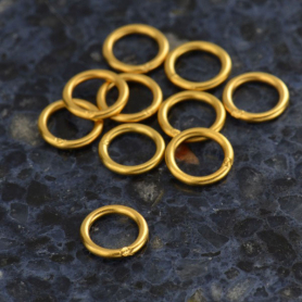 Gold Jumpring - 7mm Soldered in 24K Gold Plate DISCONTINUED