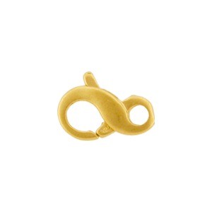 24K Gold Plated Sterling Silver Infinity Lobster Clasp -11mm
