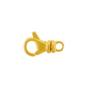 24K Gold Plated Sterling Silver Lobster Swivel Clasp -12mm