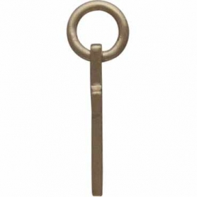  Gold Charms - Cross with 14K Shiny Gold Plate 15x7mm