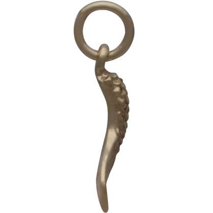 14K Shiny Gold Plated Small Mermaid Tail Charm DISCONTINUED