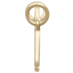 14K Shiny Gold Plated Mama and 3 Baby Bear Festoon 14x35mm