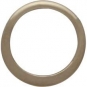 Jewelry Part - Half Hammered Circle Link 14K Gold Plate 9mm