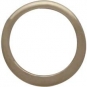 Jewelry Part - Half Hammered Circle Link 14K Gold Plate 9mm