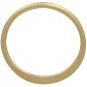 Half Hammered Circle Link in 14K Shiny Gold Plate 12mm