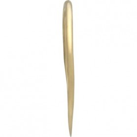 14K Gold Plate Half Hammered Circle Jewelry Link 15mm