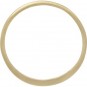 14K Gold Plate Half Hammered Circle Jewelry Link 15mm