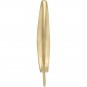 Gold Ear Wire - Long Hammered With 14K Gold Plate 27x4mm