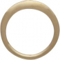 14K Shiny Gold Plated Open Circle Post Earrings 10x10mm