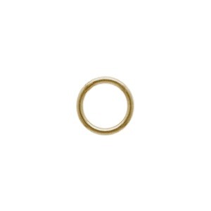 Gold Jump Rings - 7mm Closed in 14K Shiny Gold Plate
