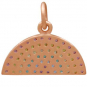  Rose Gold Plated Rainbow Charm with NanoGem